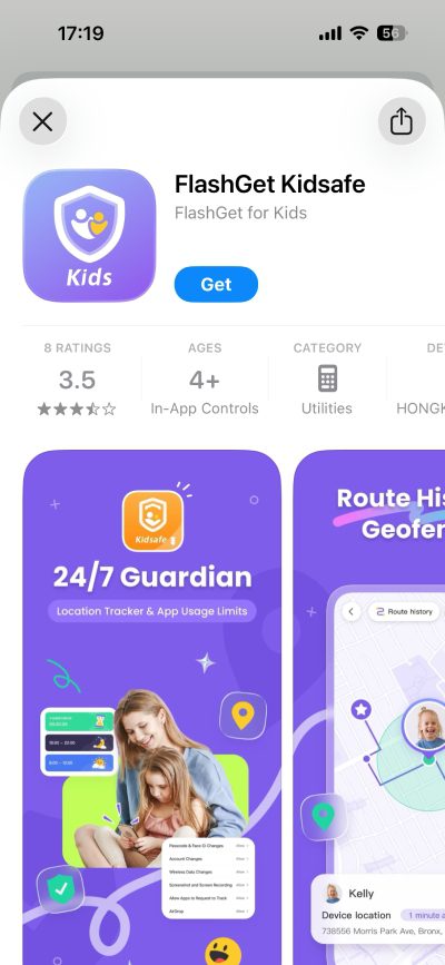 Screenshot FlashGet Kidsafe