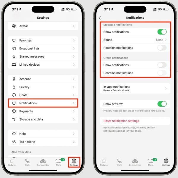 enable WhatsApp notifications enable WhatsApp notifications