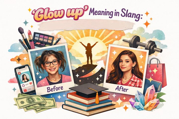 glow up - before andafter