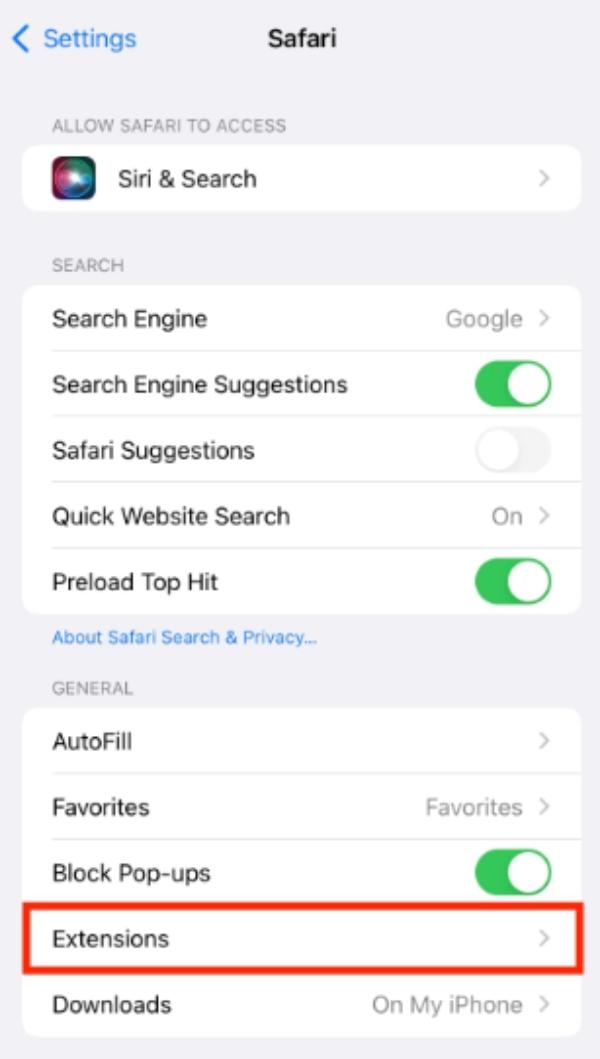 Rozšíření pro iPhone