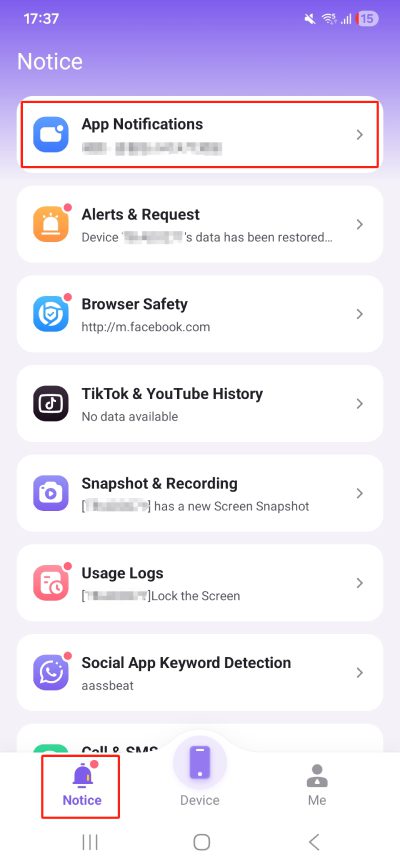 Obavijesti aplikaciji