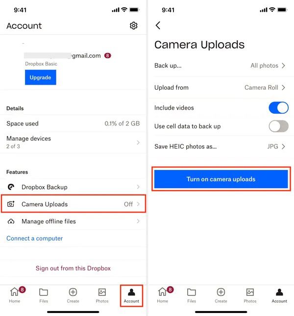 Dropbox를 통해 아이폰 백업하기 Dropbox를 통해 아이폰 백업하기