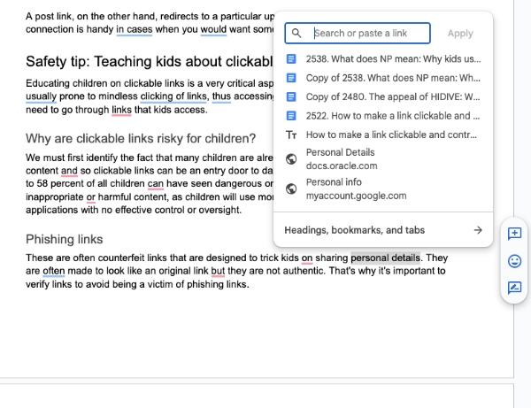 How to make a link clickable in documents 2
