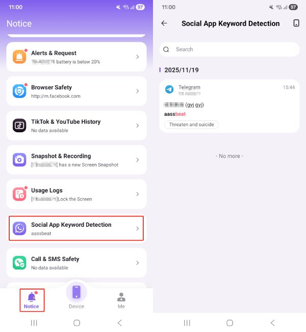 Detekcija društvenih aplikacija