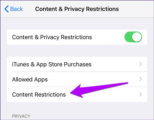 Use screen time to block websites on Safari 3