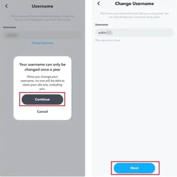 change username