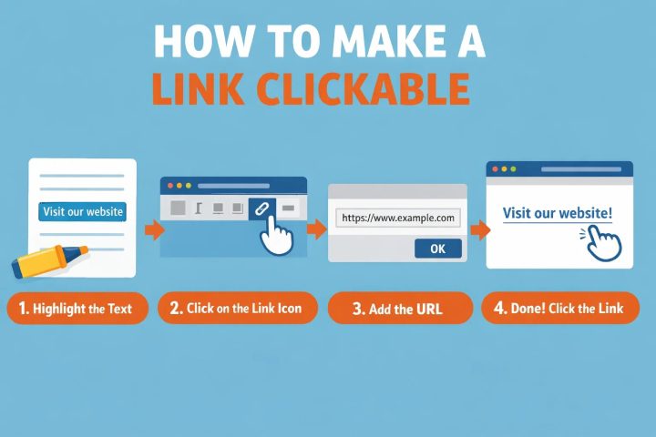 How to make a link clickable and control what kids can click