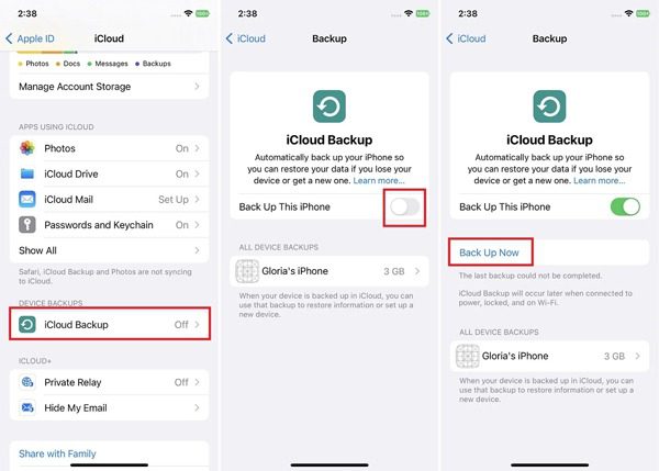 iCloud 백업 iCloud 백업