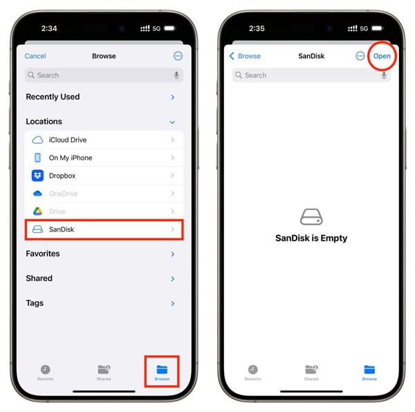 외장 장치를 사용하여 아이폰 백업 외장 장치를 사용하여 아이폰 백업
