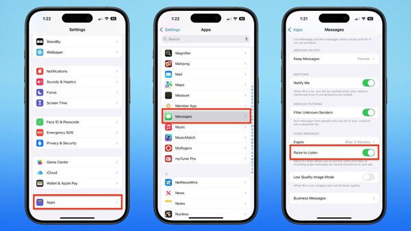 send voice messages on an iPhone
