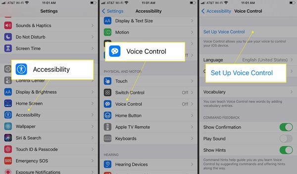 send a voice message on an iPhone hands-free