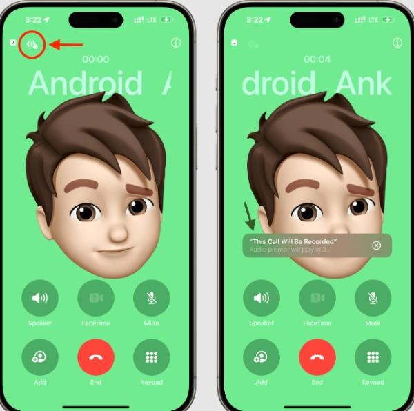 merekam panggilan telepon di iPhone