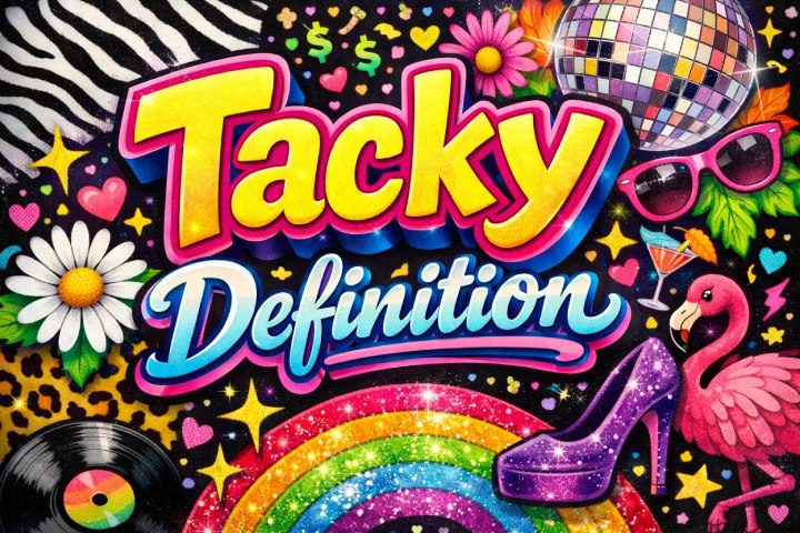 Tacky definition explained: Meaning, examples and usage