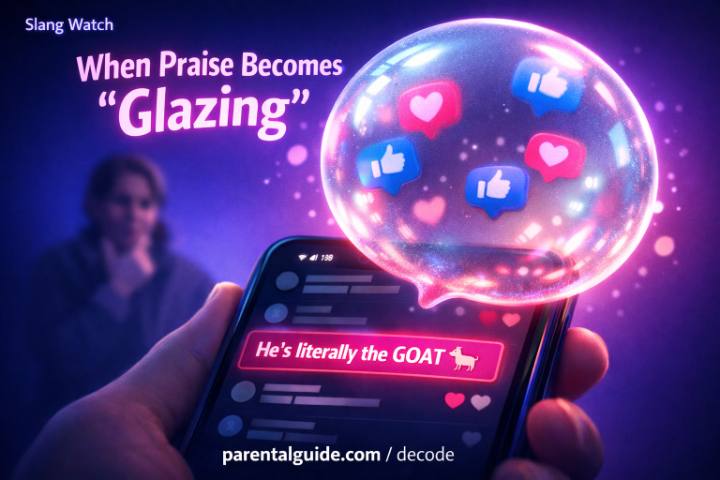 What does “Glazing” mean in slang and should parents worry