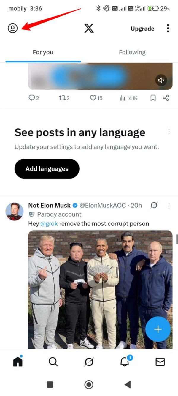 How to change Twitter handle on Android phone 1