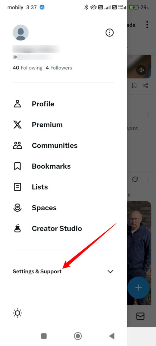 How to change Twitter handle on Android phone 2