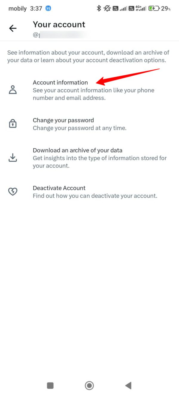 How to change Twitter handle on Android phone 4
