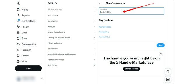 How to change Twitter handle on desktop 3