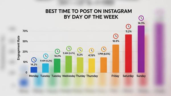 Qual è il momento migliore per pubblicare su Instagram in base al giorno della settimana?