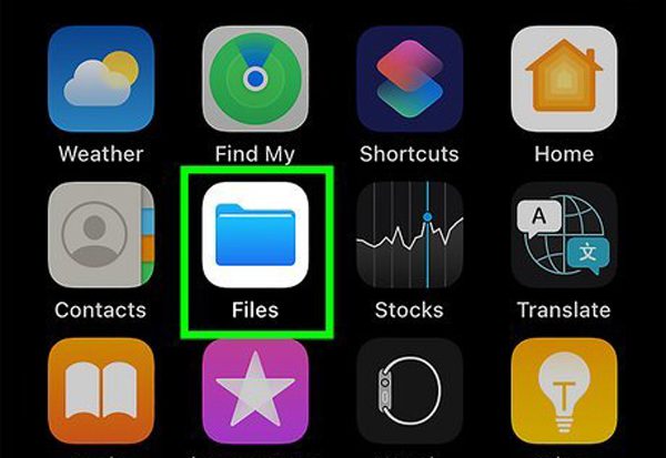 find downloads on iPhone