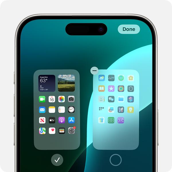 unhide iphone home screen pages