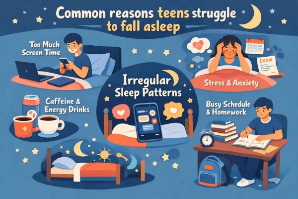 Common reasons teens struggle to fall asleep