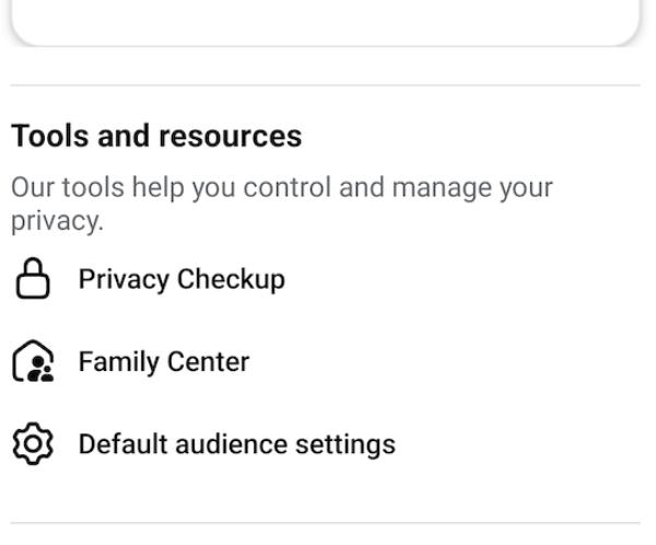 Πίνακας ελέγχου του Κέντρου Οικογένειας