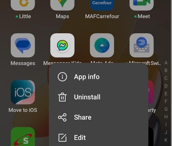 Απεγκατάσταση ή διαγραφή εφαρμογής