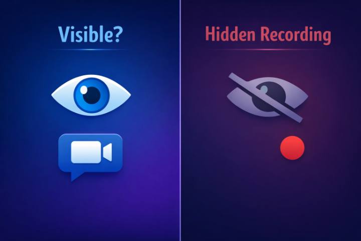 Can someone see screen recording on FaceTime?