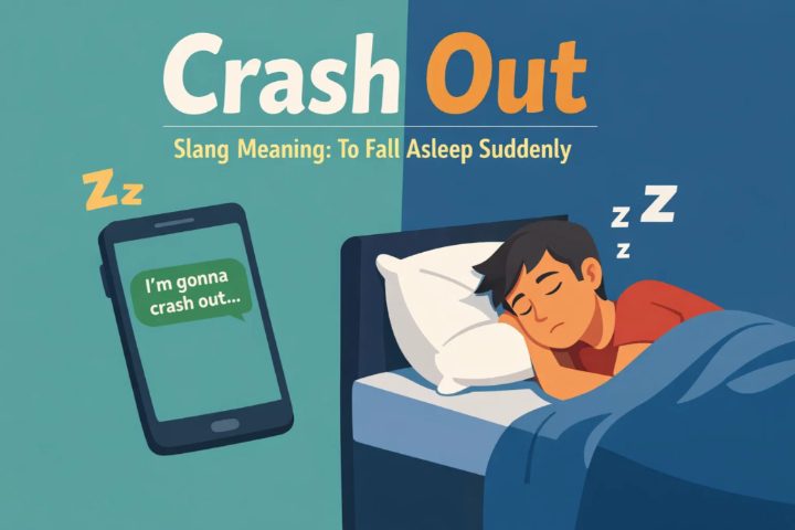Slang guide on Crash out meaning in slang, text & real life