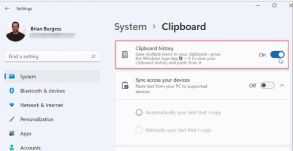 Come attivare la cronologia degli appunti in Windows 11 03 Come attivare la cronologia degli appunti in Windows 11 03