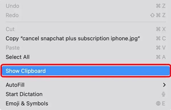 Come visualizzare la cronologia degli appunti su Mac 02 Come visualizzare la cronologia degli appunti su Mac 02