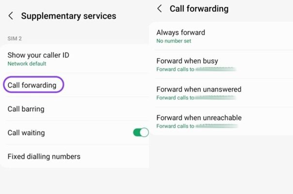 통화 переадресация