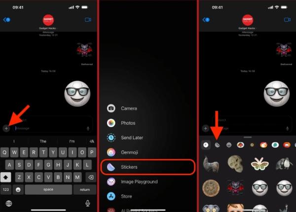 find your sticker collection on iMessage