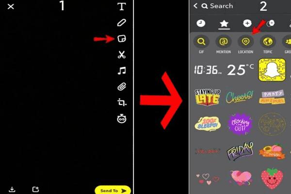 Snapchat 位置貼紙