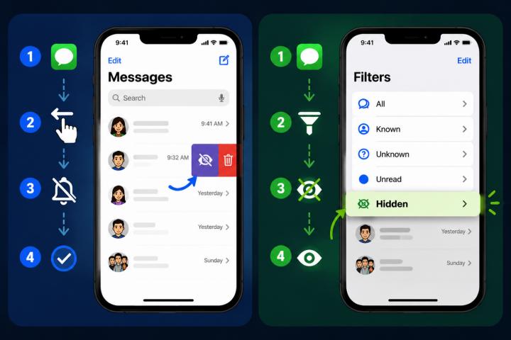 How to hide messages and spot hidden messages on iPhone