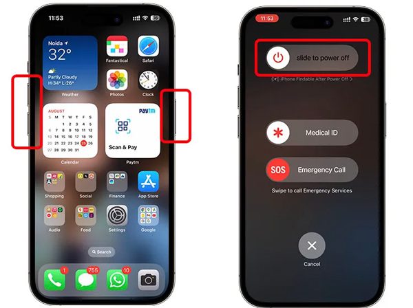 Restarting your iPhone