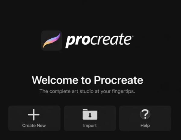 Téléchargez et ouvrez l'application Procreate Téléchargez et ouvrez l'application Procreate