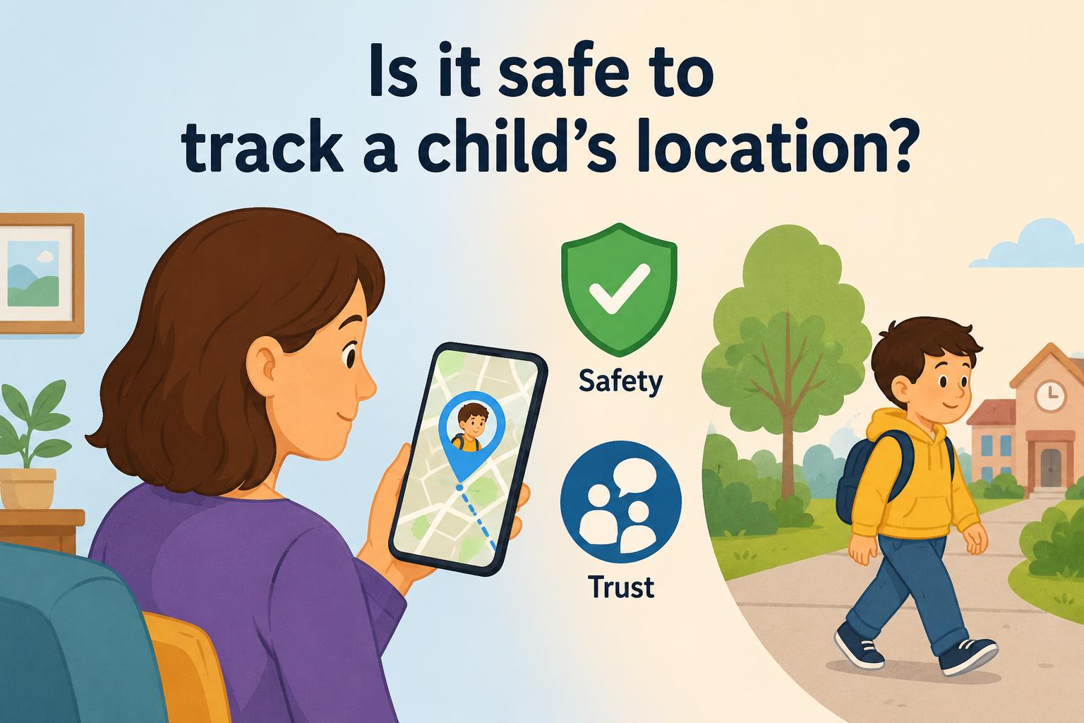 Is it safe to track a child’s location