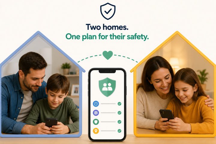 Parental controls for divorced or co-parenting families