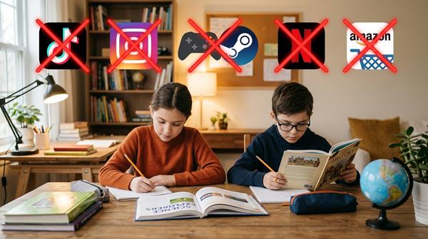 Which apps should usually be blocked during study time