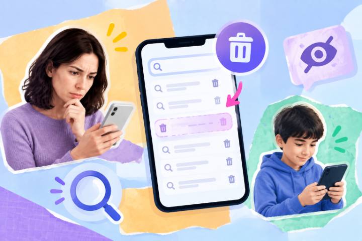 Can parents see deleted search history on their child’s phone
