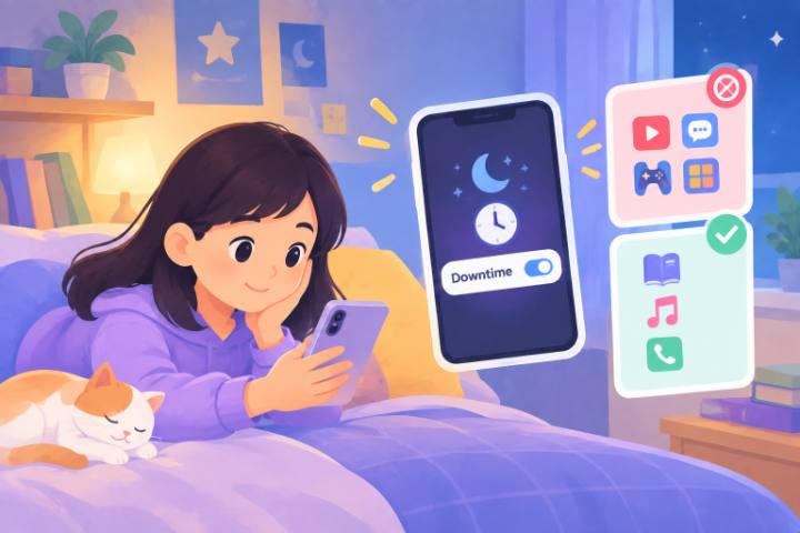 Does Downtime really block everything on a child's phone