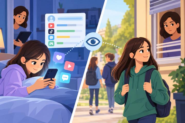 Do parents monitor teens more online than offline