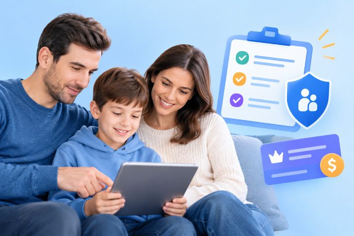 What should parents check before paying for a family safety subscription